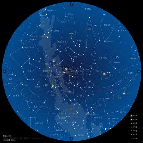 夏至 星座|夏の星座早見表（夏の星座一覧と1等星）｜やさしい8